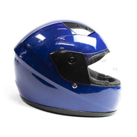 Casco junior Y001 ABS L azul KINLLEY