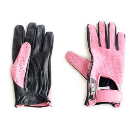 Guantes motociclista BMD Piel completo Dama Talla: M rosa Benotto