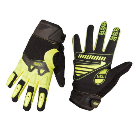 Guantes motocicleta BMD textil completo MS-2018-03  L amarillo Benotto