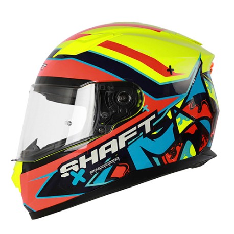 Casco Integral Shaft SH520 Sweety amarillo con naranja Talla XL