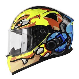 Casco Integral Shaft SH522 Blass amarillo con azul Talla L