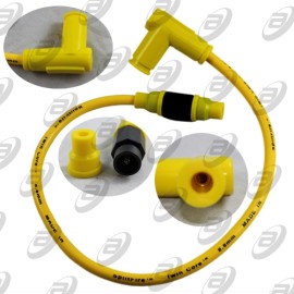 Capuchon cable de bujia racing amarillo 556mm