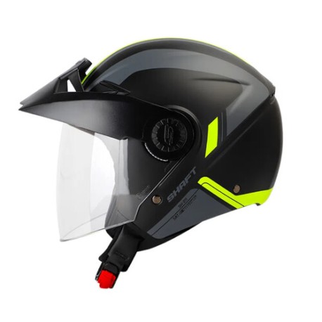 Casco Shaft abierto Sh211 Closed negro mate/amarillo neon talla XL