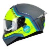 Casco Shaft integral SH600-DV Runner gris mate/amarillo Neon  talla L