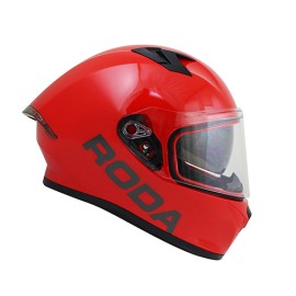 Casco para motociclista Roda Course rojo Talla L cerrado SVS