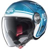 Casco para motociclista N21 Visor Playa 088 azul Zafiro Talla S Nolan