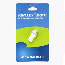 Foco de pellizco para motocicleta T10 led par blanco  Kinlley