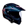 Casco para motociclista cerrado con bluetooth Ventec exoskeleton Negro / Rojo CR1 Talla M