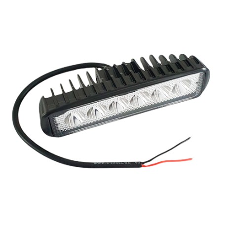 Luz led auxiliar rectangular negro 12vcc/ 20w