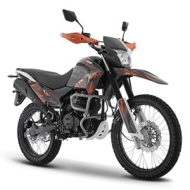 Motocicleta Italika DM250 negro/naranja