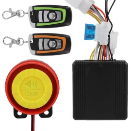 Alarma para motocicleta universal c/encendido a distancia 12vcc 250-280 (1jg)