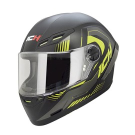 Casco Integral ICH ICH501-SP Menox Negro brillo/Amarillo Talla L