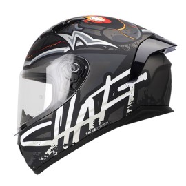 Casco Integral para motocicleta SH582-SP Monsty Negro Matte/Gris Talla L