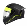 Casco integral para motocicleta Shaft SH582-SP Bareffoot Negro matte/Amarillo Neon Talla L