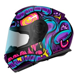 Casco Abatible para motocicleta Shaft SH3910 Monkylla Purpura Matte/Fuchsia Talla M