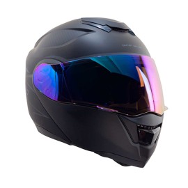 Casco para motociclista abatible con bluetooth Vento Negro GTV2 Talla M