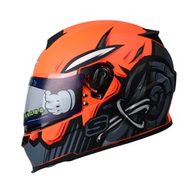 Casco Integral para motocicleta SH502 Mask Naranja Neon Matte/Gris Talla M