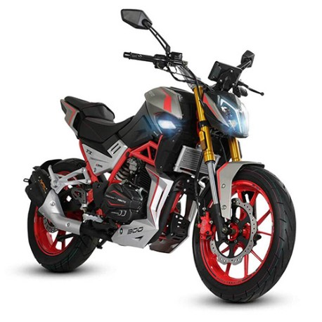 Motocicleta Vento Nitrox T300 300 Gris mate Rojo 2024