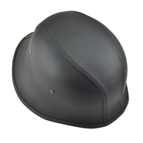 Casco Nazi para motocicleta negro piel L