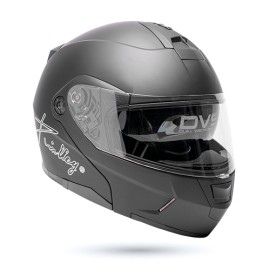 Casco Kinlley Helmet A119 negro mate abatible XL