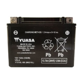 Bateria para motocicleta YTX15L-BS con acido Yuasa