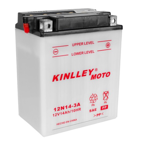 Bateria para motocicleta 12N14-3A sin acido Kinlley — accesorios y equipo